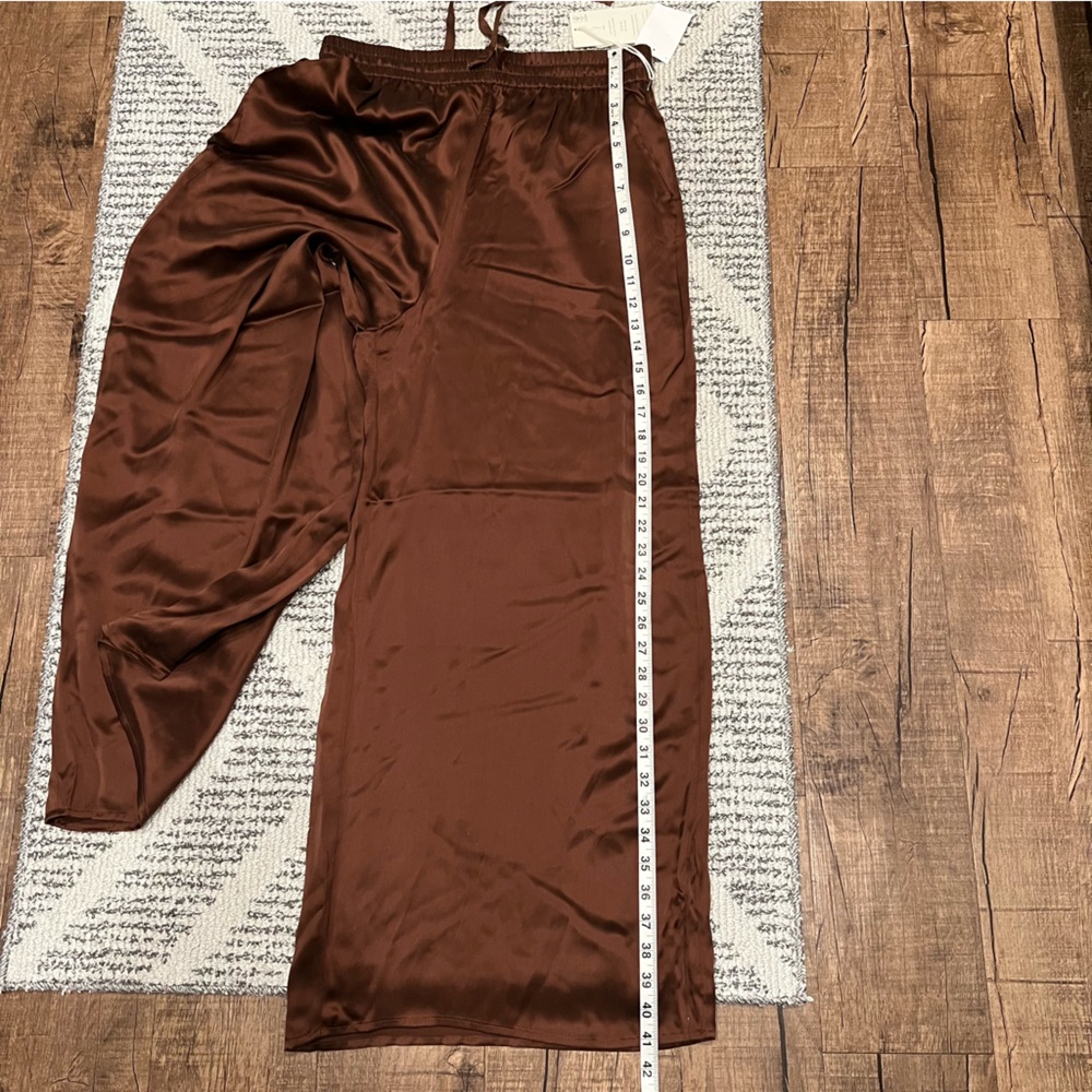 Joie 100% Silk Wide Leg Pull-On Pants - Size L - Picture 14 of 14